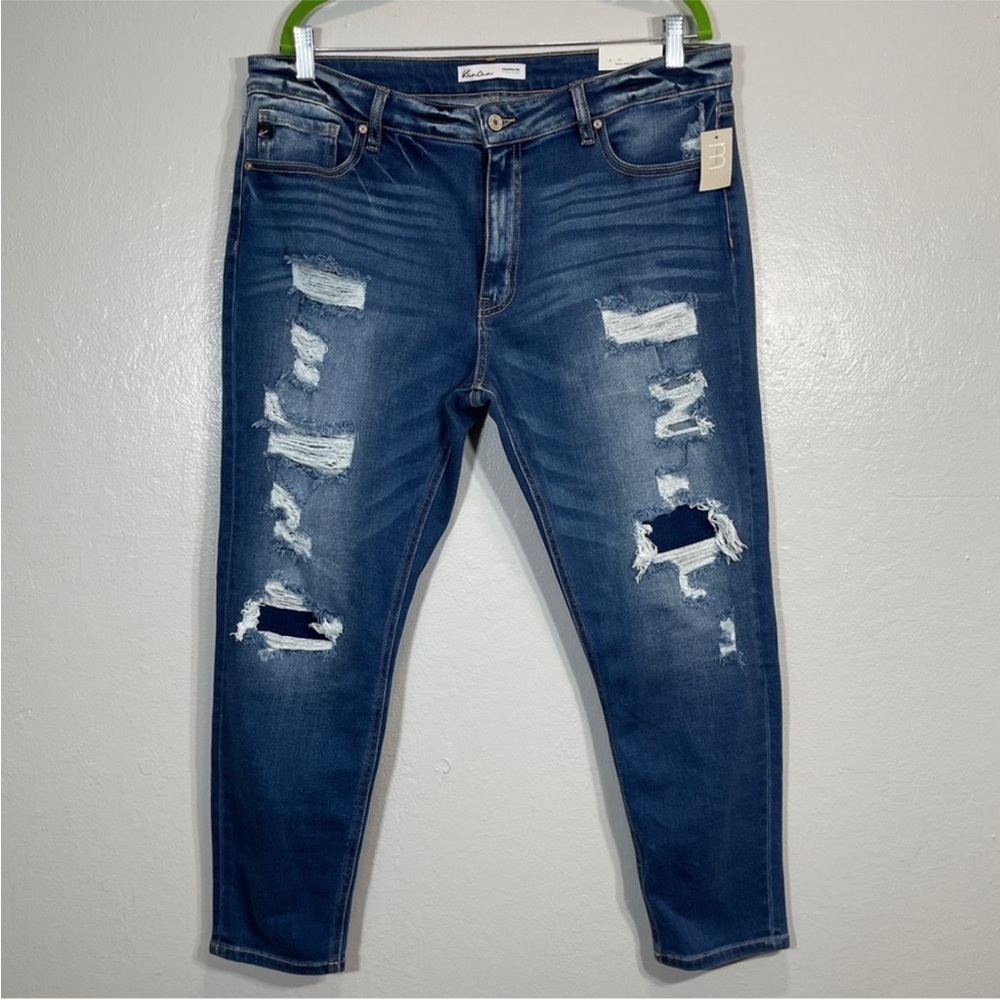 NEW NWT KanCan‎ distressed jeans 33x27